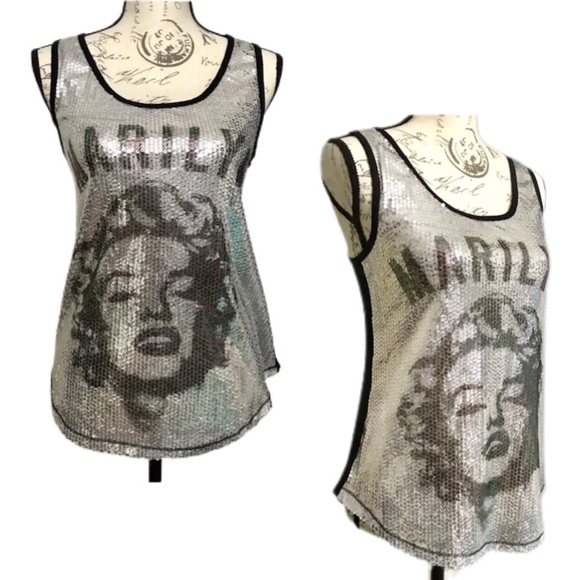 Marilyn Monroe Tops - Marilyn Monroe Sequined Tank Top